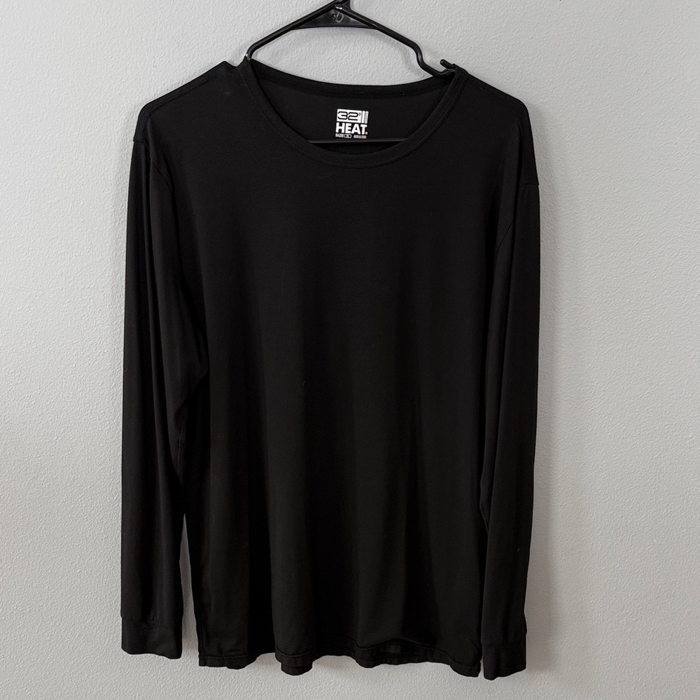 32 Degrees Men's Black Long Sleeve Performance Tee